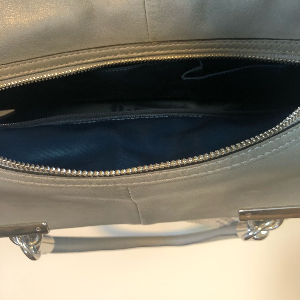 Coach Gray Embossed Python Bag - Picture 9 of 14